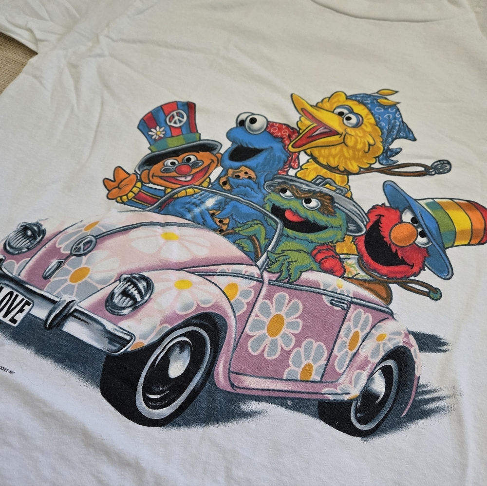 Rare Authentic Jim Henson Vintage 90's‎ Seasame Street t-Shirt